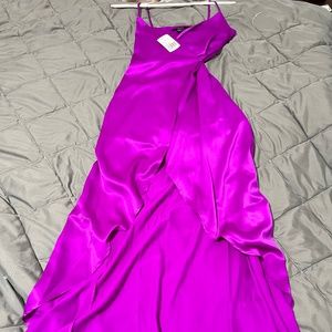 Long length wrap dress